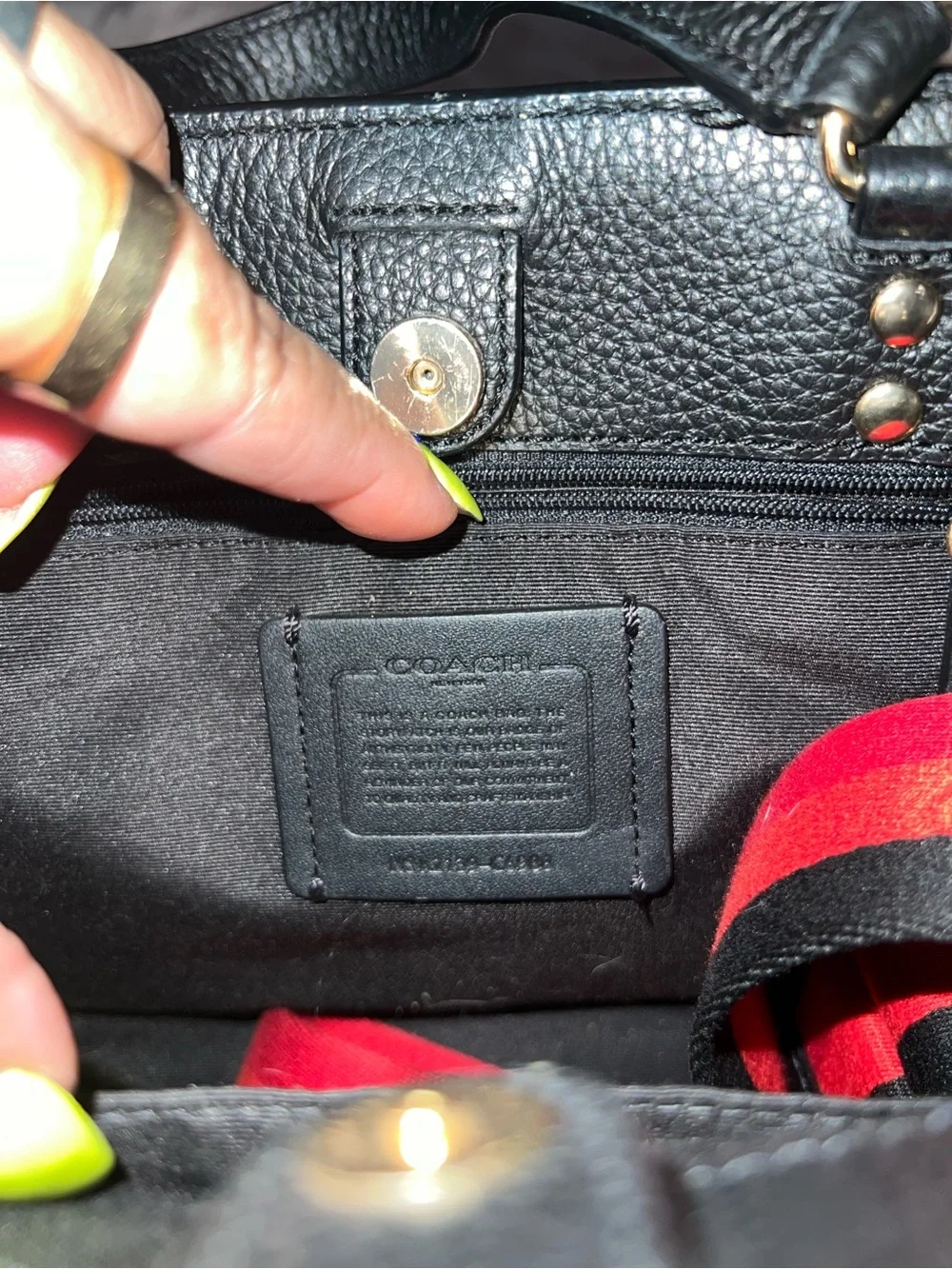 Coach leather satchel